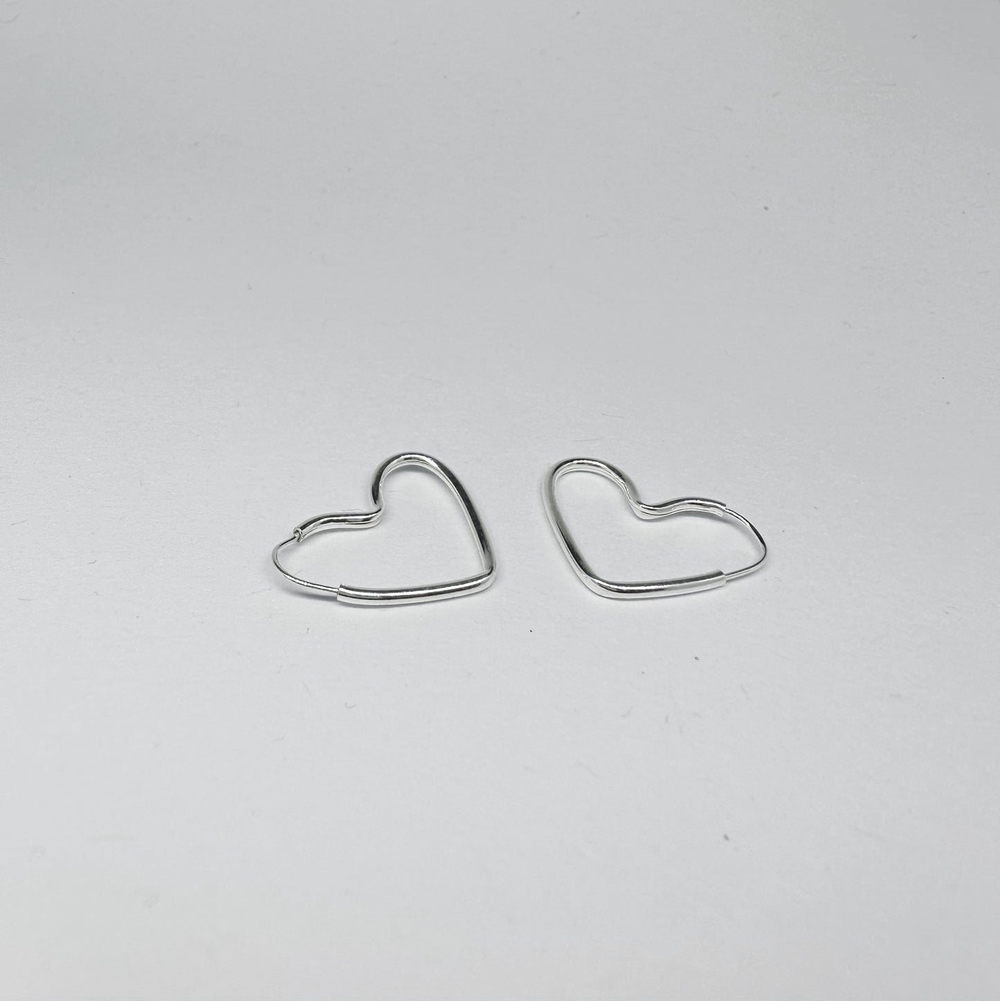 HOOP Heart Silver