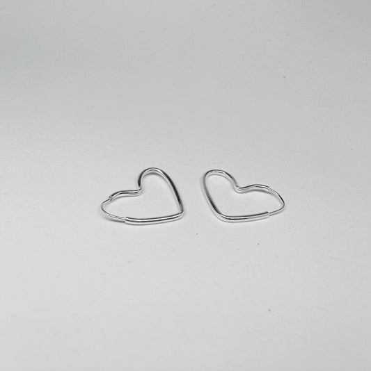 HOOP Heart Silver