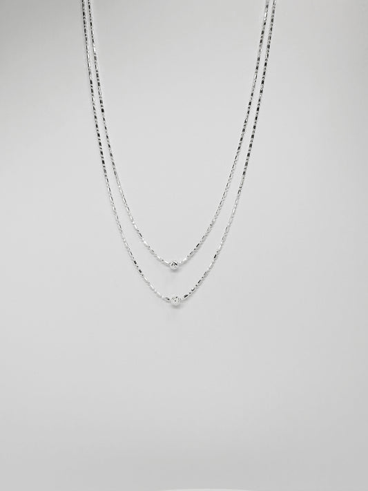 Silver "Double Tequila" Necklace