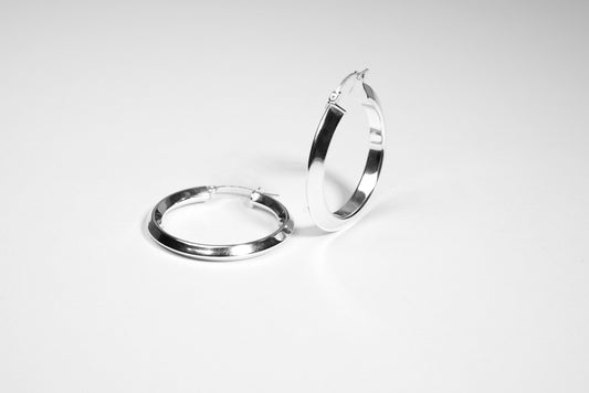 HOOP Chunky Angular GR Silver